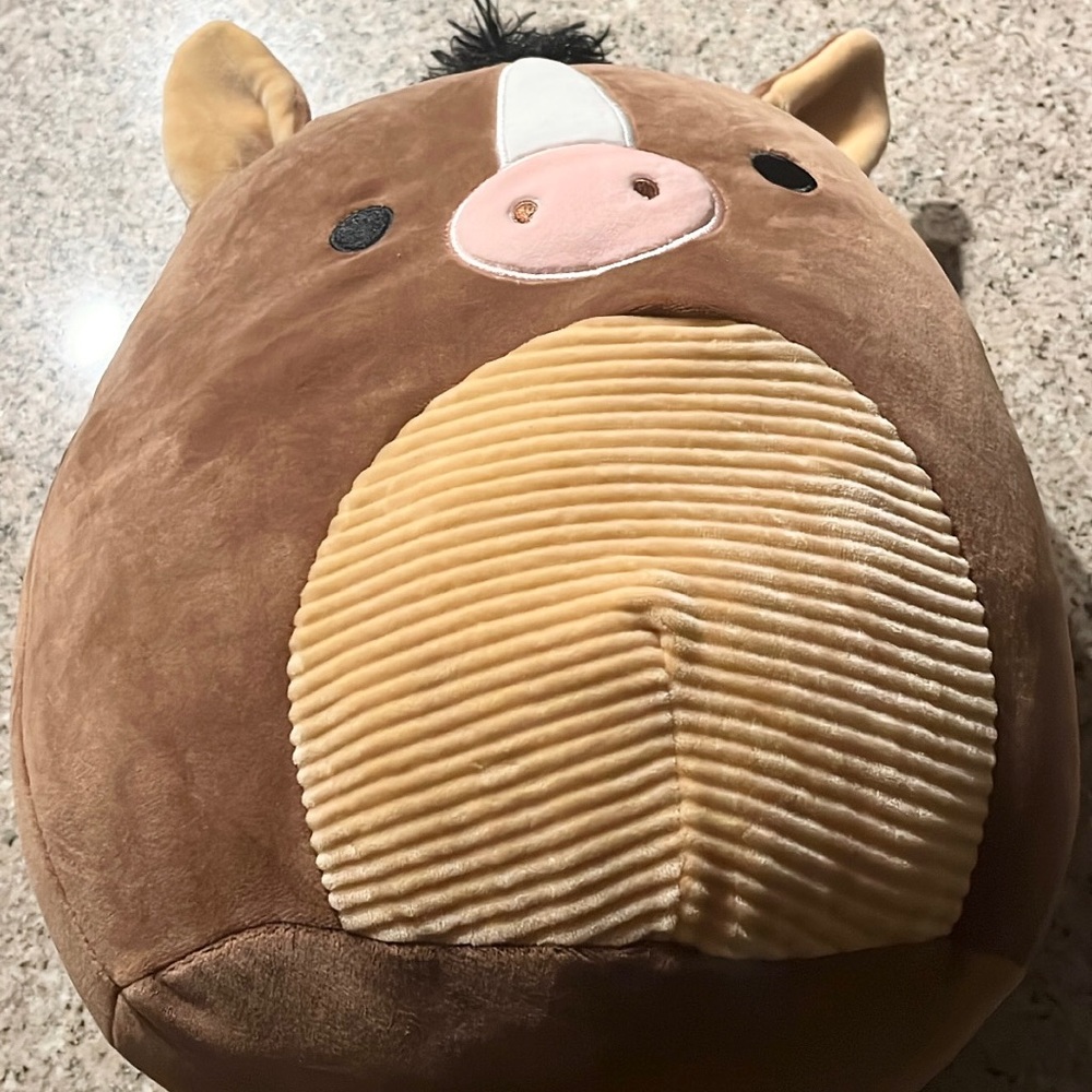 12" inch horse squishmallow from cracker barrel